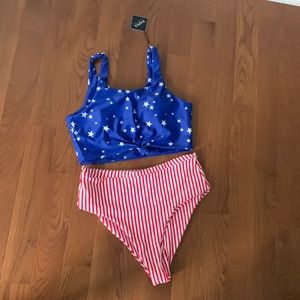 Two piece high waisted bikini